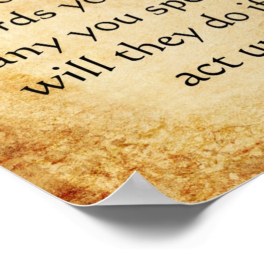 Het Inspirerend citaat van Boeddha Poster (Hoek)