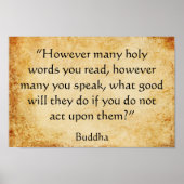 Het Inspirerend citaat van Boeddha Poster (Voorkant)