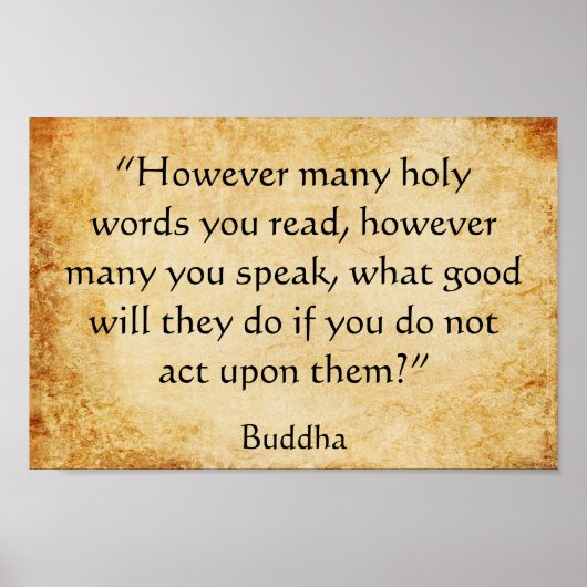 Het Inspirerend citaat van Boeddha Poster (Voorkant)