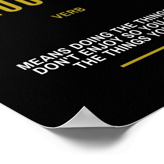 Het Inspirerend Citaat van de duim op Succes Poster (Hoek)