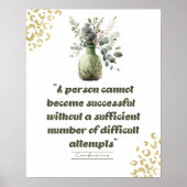 Het Inspirerend Citaat van het succes Poster (Voorkant)