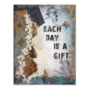 Het Inspirerend citaat van Word elke dag is een ca Foto Afdruk