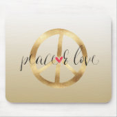 Het inspirerend Gouden Hart van het Teken van de Muismat (Voorkant)