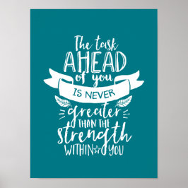 Het Inspirerend leven citeert de kracht binnen u Poster