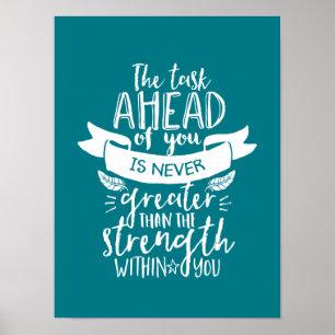 Het Inspirerend leven citeert de kracht binnen u Poster