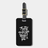 Het Inspirerend leven van de Reizigersprijs maakt Bagagelabel (Voorkant verticaal)