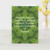 Het Inspirerend Motivatie Citaat van Gandhi Kaart (Gele Bloem)