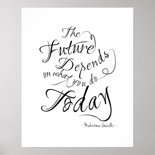 Het Inspirerend Poster van de Toekomst - Witte Cal (Voorkant)