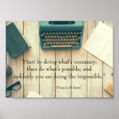 Het Inspirerend Poster van het Citaat Doend het On (Voorkant)