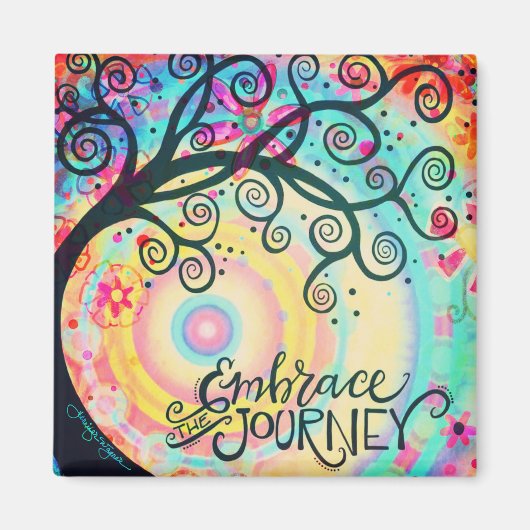 Het inspirerend van de Reis omvormen Magneet (Voorkant)