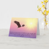 Het Inspirerend van de Vleugels van Eagle Kaart (Gele Bloem)