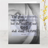 Het inspirerend Vers van de Bijbel: Word van God Kaart (Gele Bloem)