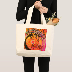 Het Inspirerend voor de ronddraaiende rondleiding  Grote Tote Bag