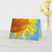 Het inspirerend Wenskaart van Afstuderen Kaart (Gele Bloem)