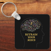 Het Inspirerend Word Art-ontwerp opnieuw bekijken Sleutelhanger (Voorkant)