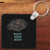 Het Inspirerend Word Art-ontwerp opnieuw bekijken Sleutelhanger (Achterkant)