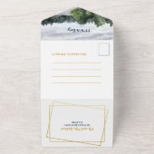 Het inspirerende Baby shower van de Waterverf Land All In One Uitnodiging (Buitenkant)