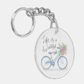 Het inspirerende Leven is een prachtige Ride Sleut Sleutelhanger (Voorkant Links)