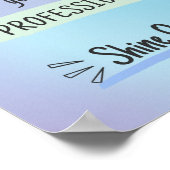 Het inspirerende Motivatie Citaat op Passie & Succ Poster (Hoek)