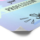 Het inspirerende Motivatie Citaat op Passie & Succ Poster (Hoek)