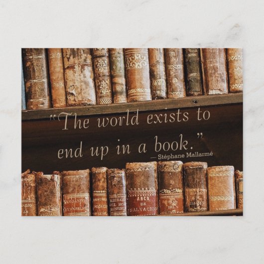 Het inspirerende Oude Citaat van het Boek Briefkaart (Voorkant)