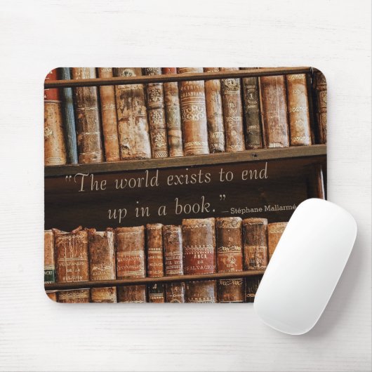 Het inspirerende Oude Citaat van het Boek Muismat (Met muis)