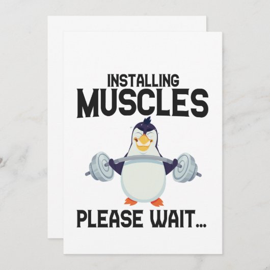 Het installeren van spieren alsjeblieft wacht Funn Kaart (Voorkant / Achterkant)