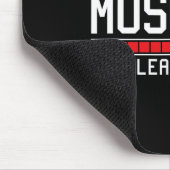 Het installeren van spieren wacht alsjeblieft grap muismat (Hoek)