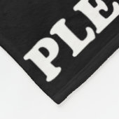 Het installeren van spieren wacht alsjeblieft Scha Fleece Deken (Hoek)