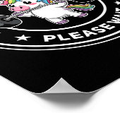 Het installeren van Spieren Wacht Schattigee Gym U Poster (Hoek)