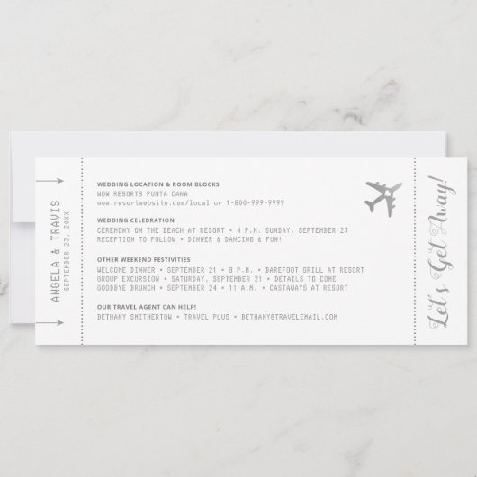 Het instappen de Bestemming van de Foto van de Pas (Achterkant)