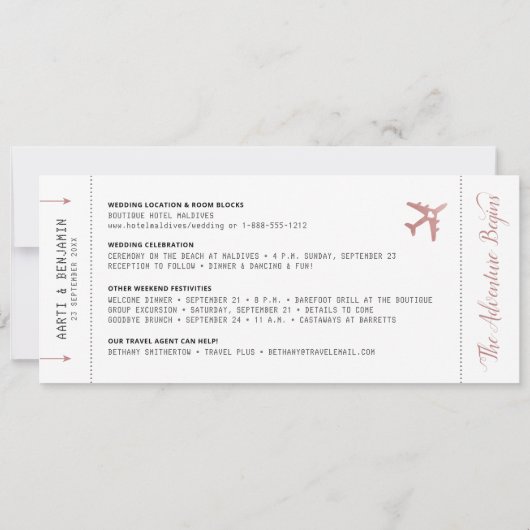 Het instappen de Foto van de Bestemming van de Pas (Achterkant)