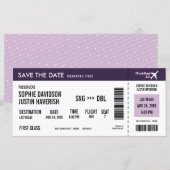 Het instappen de  Witte van het Paars van de pas s (Voorkant / Achterkant)