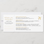 Het instappen Pass sparen de Datum met in bijlage  Save The Date (Achterkant)