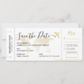 Het instappen Pass sparen de Datum met in bijlage Save The Date (Voorkant)