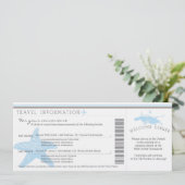 Het instappen van Pass aan St. Thomas Wedding Trav Kaart (Staand voorkant)