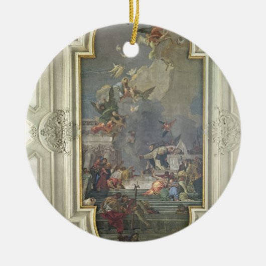 Het instituut Rosary van St. Dominic (fres) Keramisch Ornament (Voorkant)