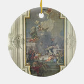 Het instituut Rosary van St. Dominic (fres) Keramisch Ornament (Achterkant)
