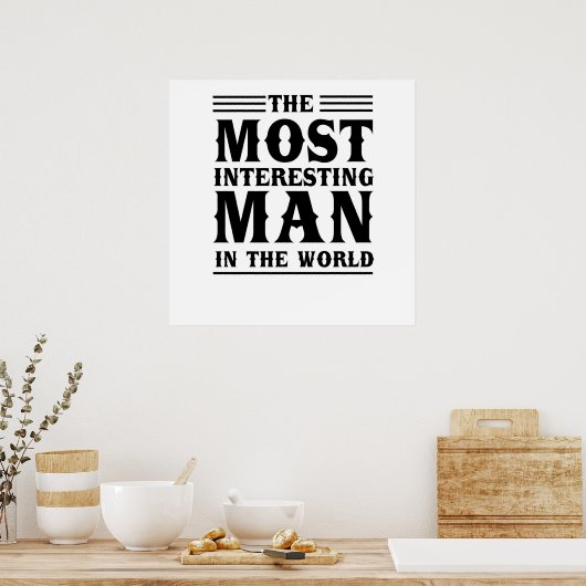 Het interessantste Man ter wereld Poster (Keuken)