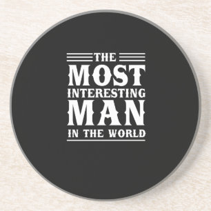 Het interessantste Man ter wereld Zandsteen Onderzetter