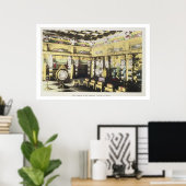 Het interieur van de Iyemitsu-tempel bij Nikko, c. Poster (Thuiskantoor)