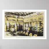 Het interieur van de Iyemitsu-tempel bij Nikko, c. Poster (Voorkant)
