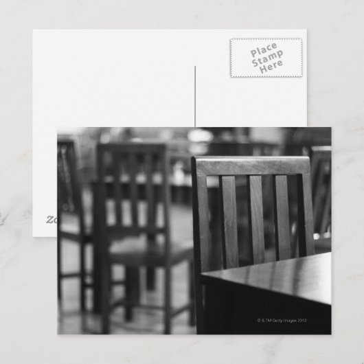 Het interieur van een pub briefkaart (Voorkant / Achterkant)