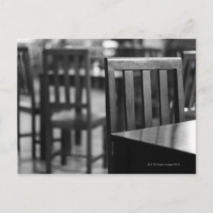 Het interieur van een pub briefkaart