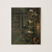 Het interieur van een Tavern met een paar dat aan  Legpuzzel (Verticaal)