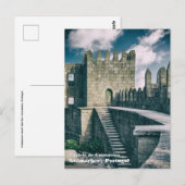 Het interieur van Guimaraes Castle. Guimaraes, Por Briefkaart (Voorkant / Achterkant)