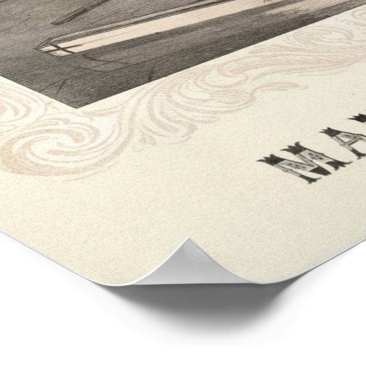 Het interieur van H.C. Redington & Company Poster (Hoek)