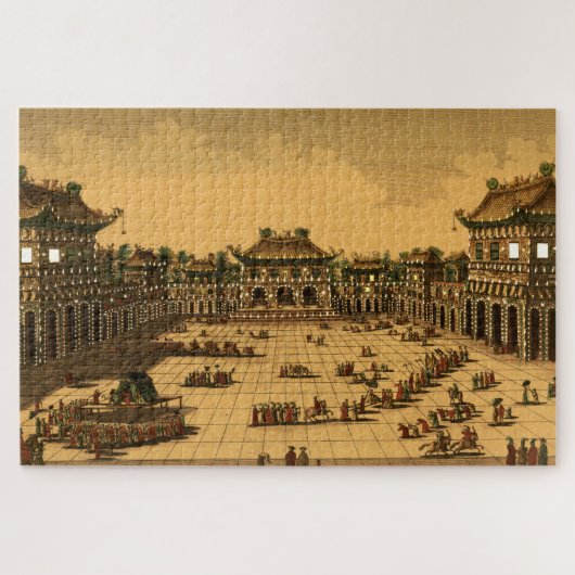 Het interieur van het paleis van de Chinese keizer Legpuzzel (Horizontaal)