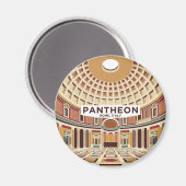 Het interieur van het Pantheon Italië Magneet (Voorkant / Achterkant)