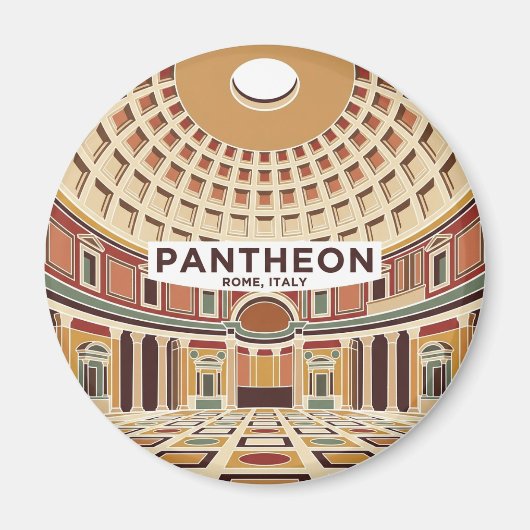 Het interieur van het Pantheon Italië Magneet (Voorkant)